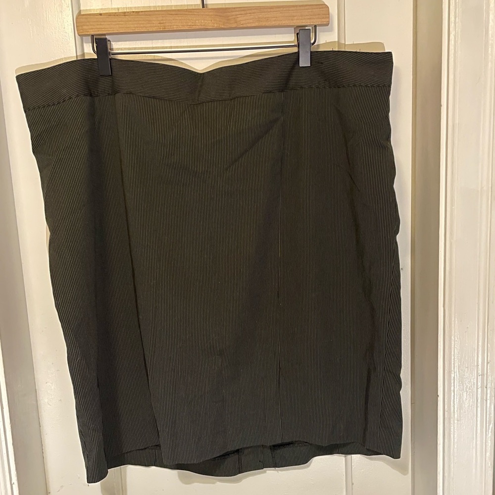 Lane Bryant Pinstripe Pencil Skirt